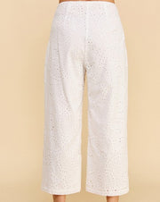 Eyelet Culotte Trousers