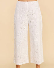 Eyelet Culotte Trousers