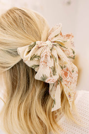 Pearl Floral Hair Bow