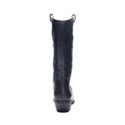 Josea Lizard Cowgirl Boot BLACK
