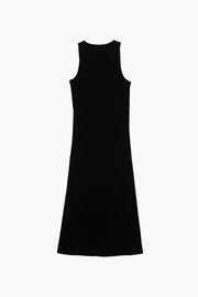 Ivette Ribbed Dress in Black