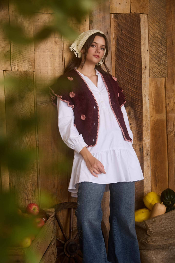 Crochet Cardi Vest