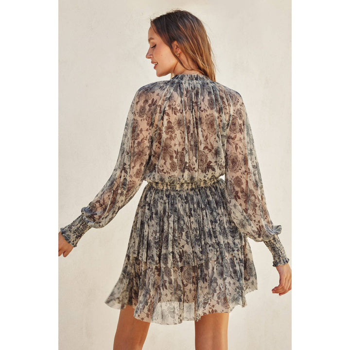 Cinched Waist Mini Dress