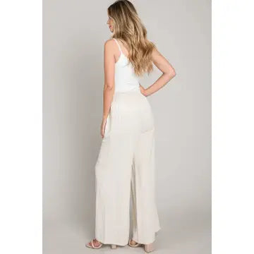 Wide Leg Linen Pants