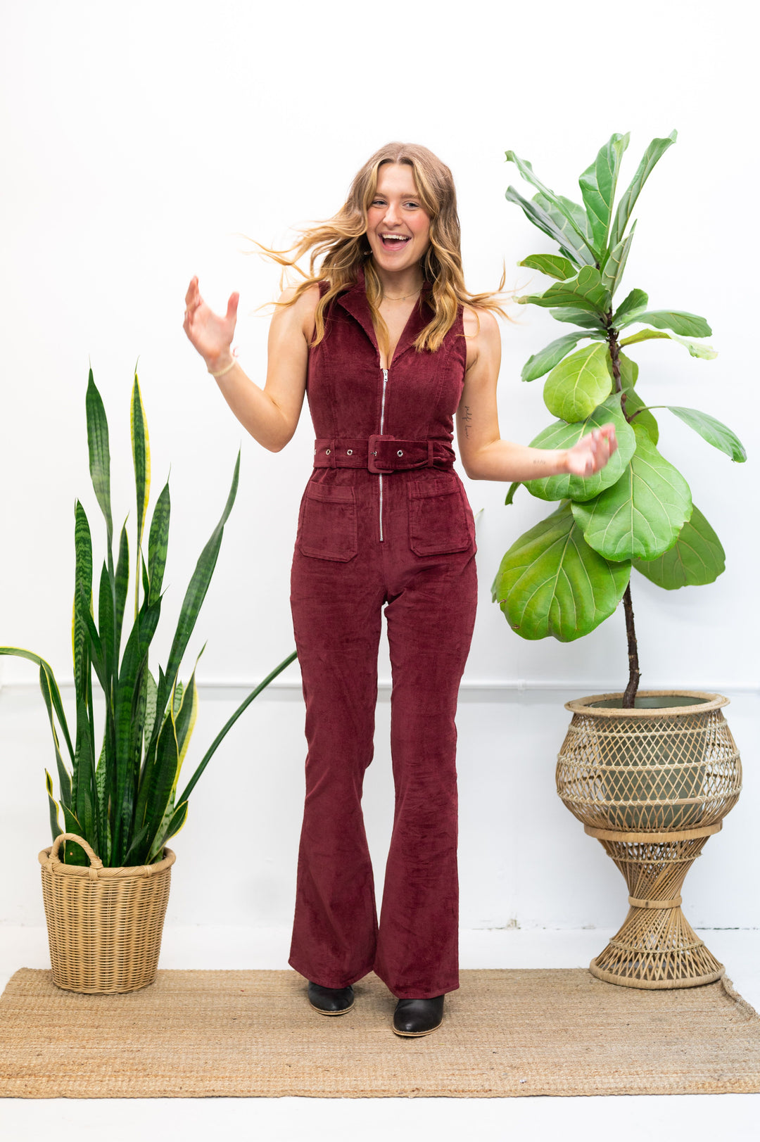 Crimson Harmony Jumpsuit