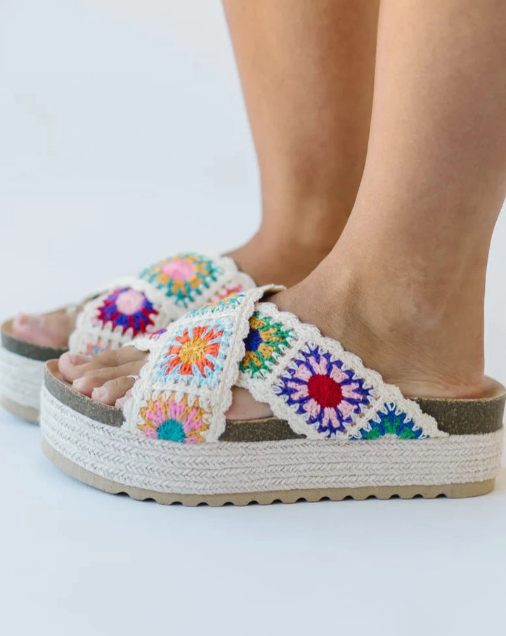 Crochet Platform Sandal