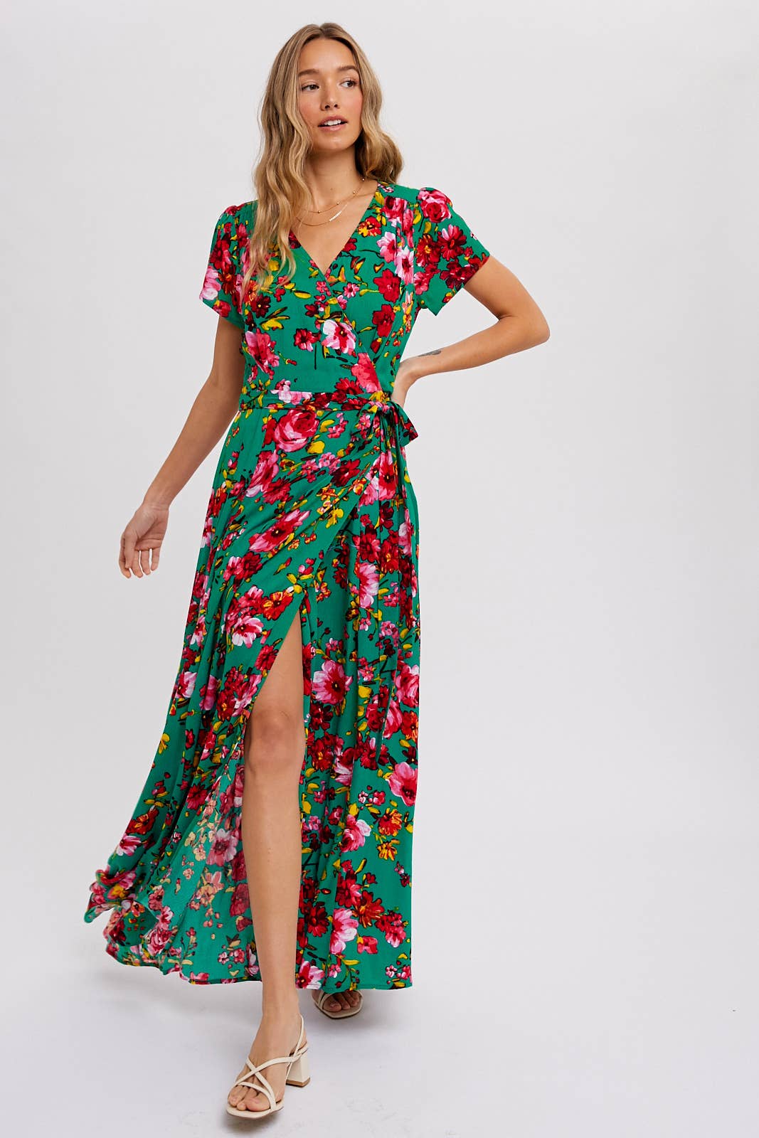 Floral Wrap Dress