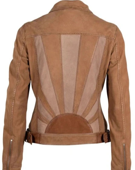 Sunny Leather Jacket in Cognac