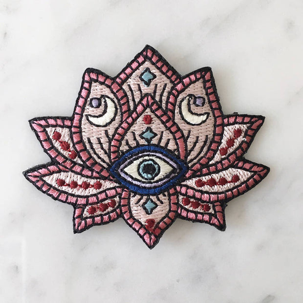 Mystical Lotus - Evil Eye Patch