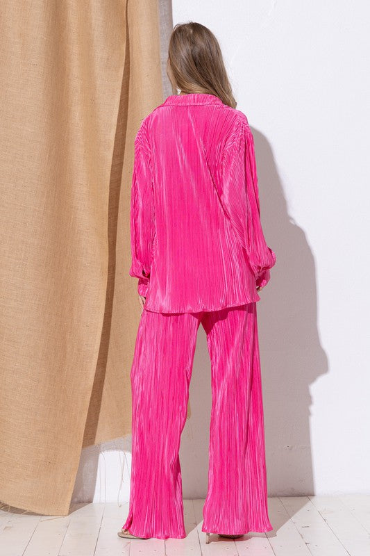 Pleated Set Trouser PINK