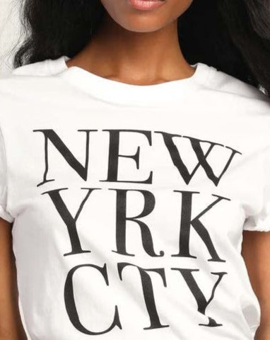 NYC Block Crewneck Tee