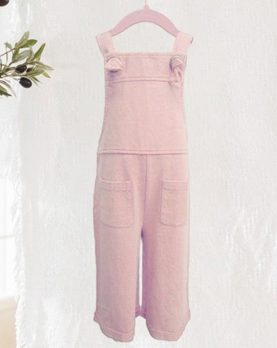 Washed Kids Overalls BABY PINK