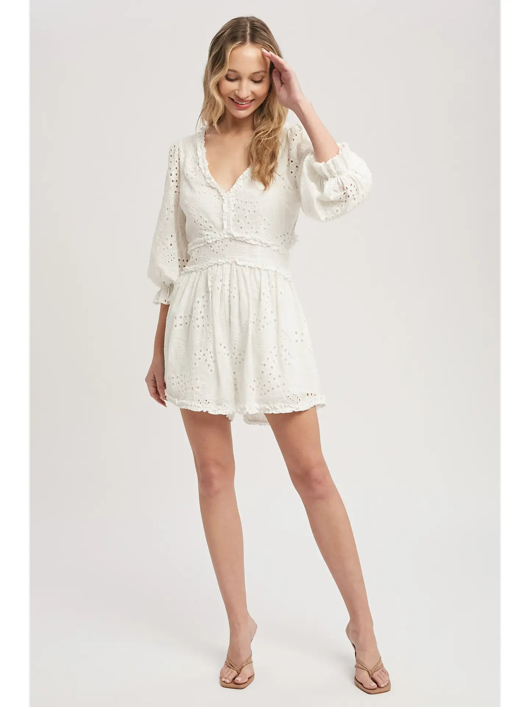 Open Back Lace Romper