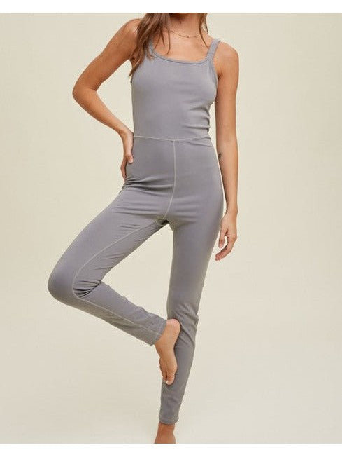 Knit Catsuit in GREY