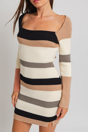 Soft Stripe Sweater Dress