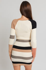Soft Stripe Sweater Dress