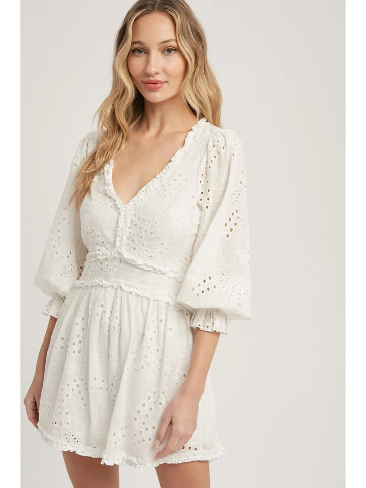 Open Back Lace Romper