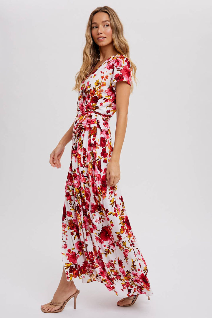 Floral Wrap Dress