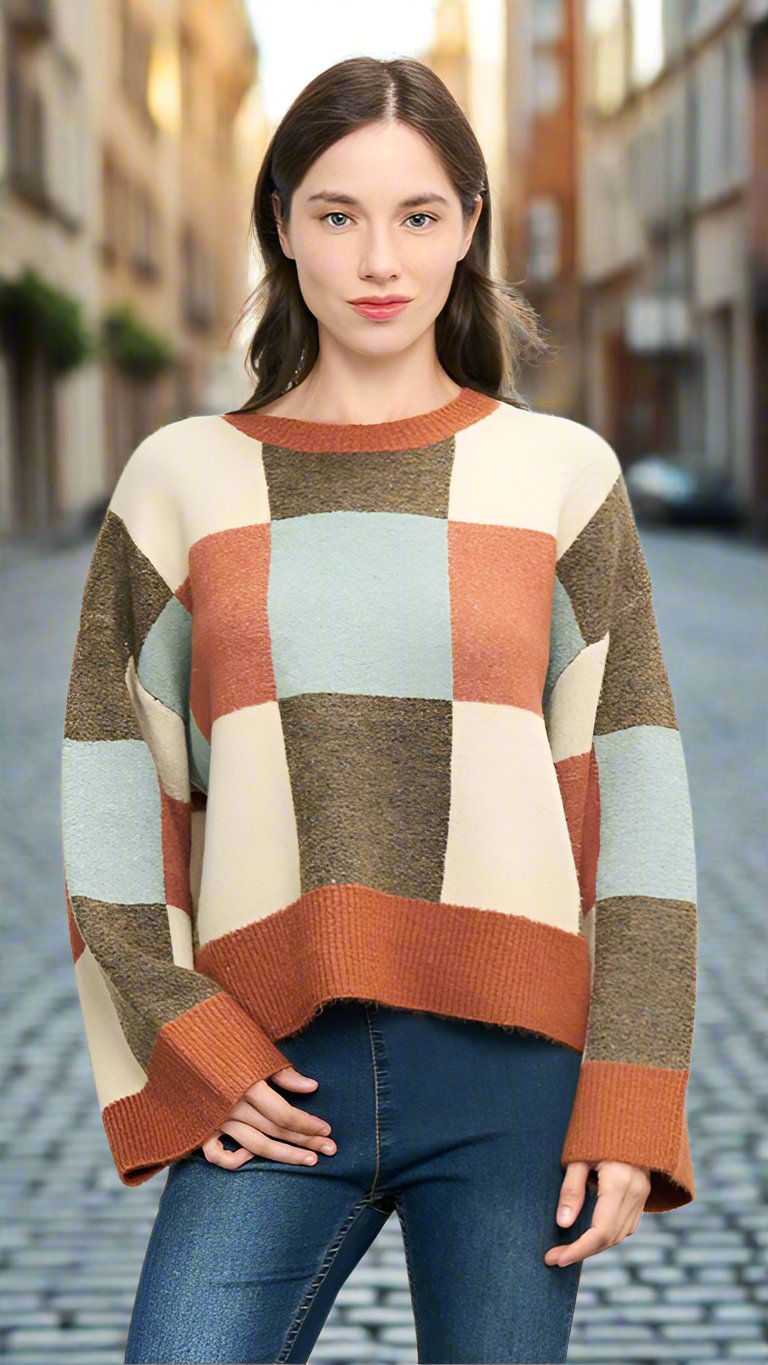 ColorBurst Plaid Sweater