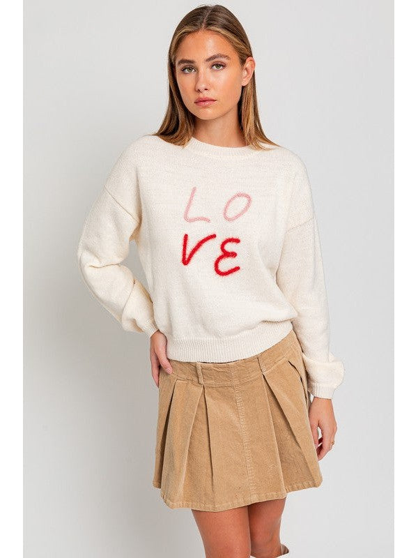 Love Pullover in White