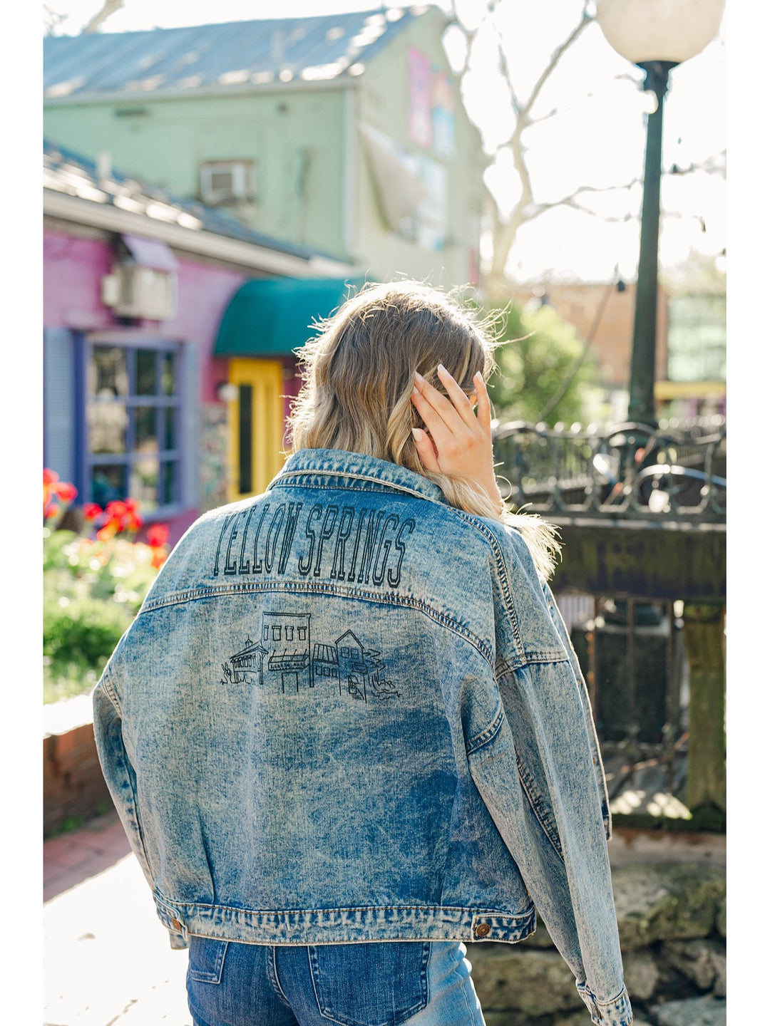 Yellow Springs Skyline Denim Jacket DARK WASH