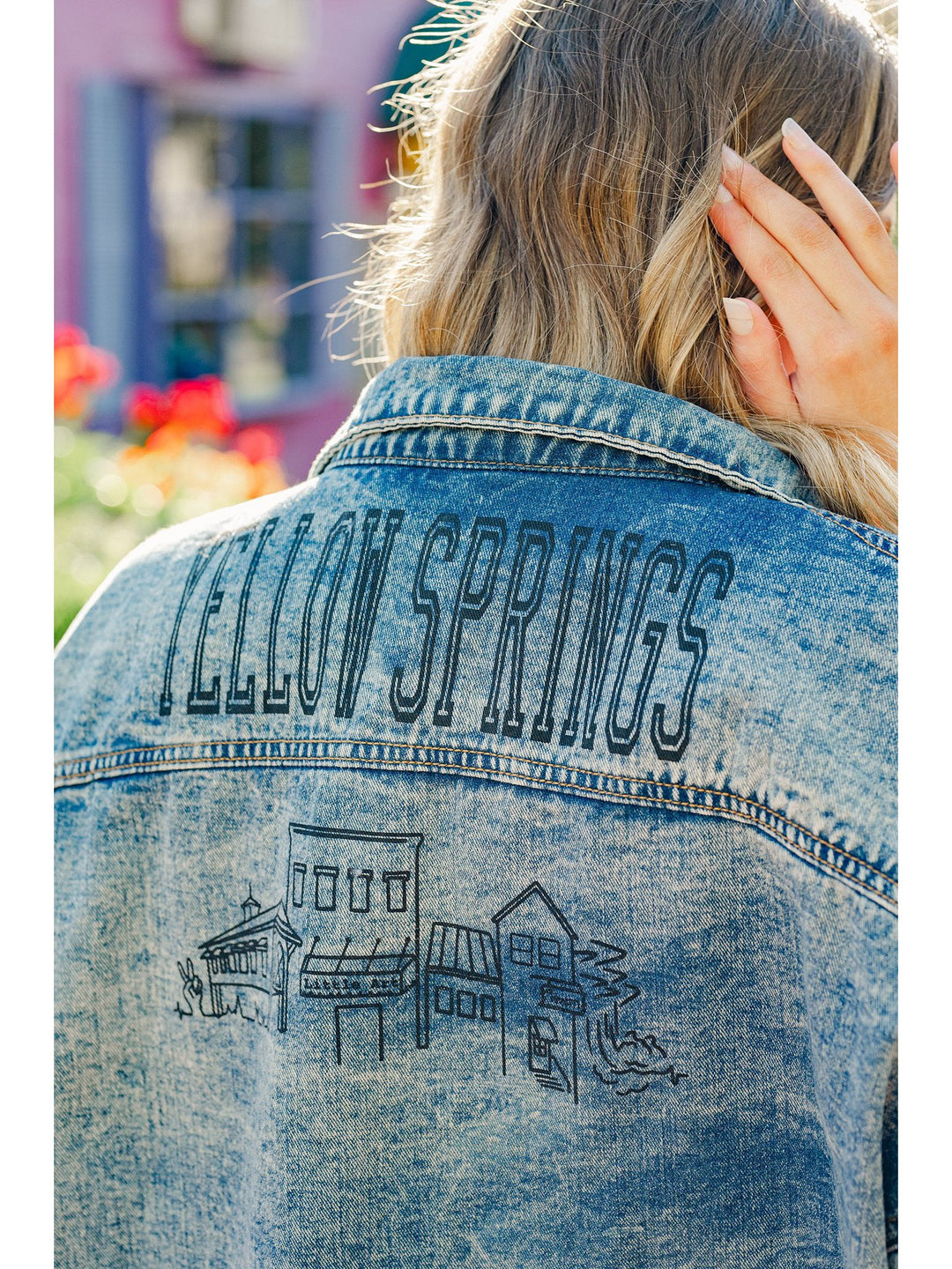 Yellow Springs Skyline Denim Jacket DARK WASH