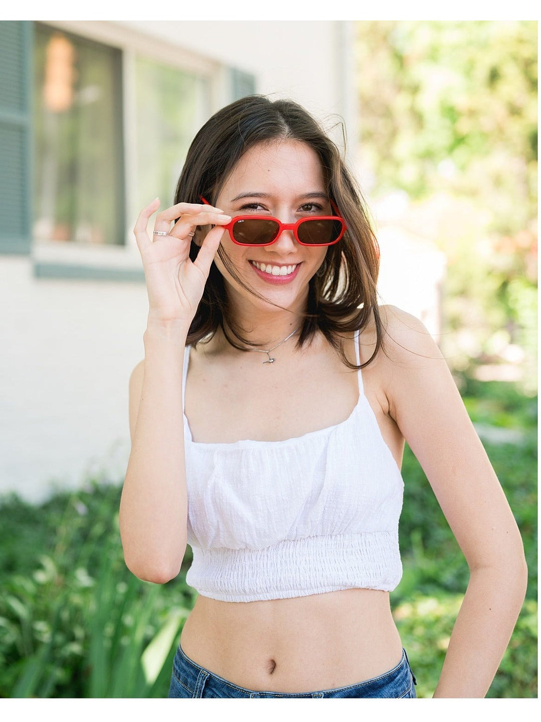 White Linen Tank Top