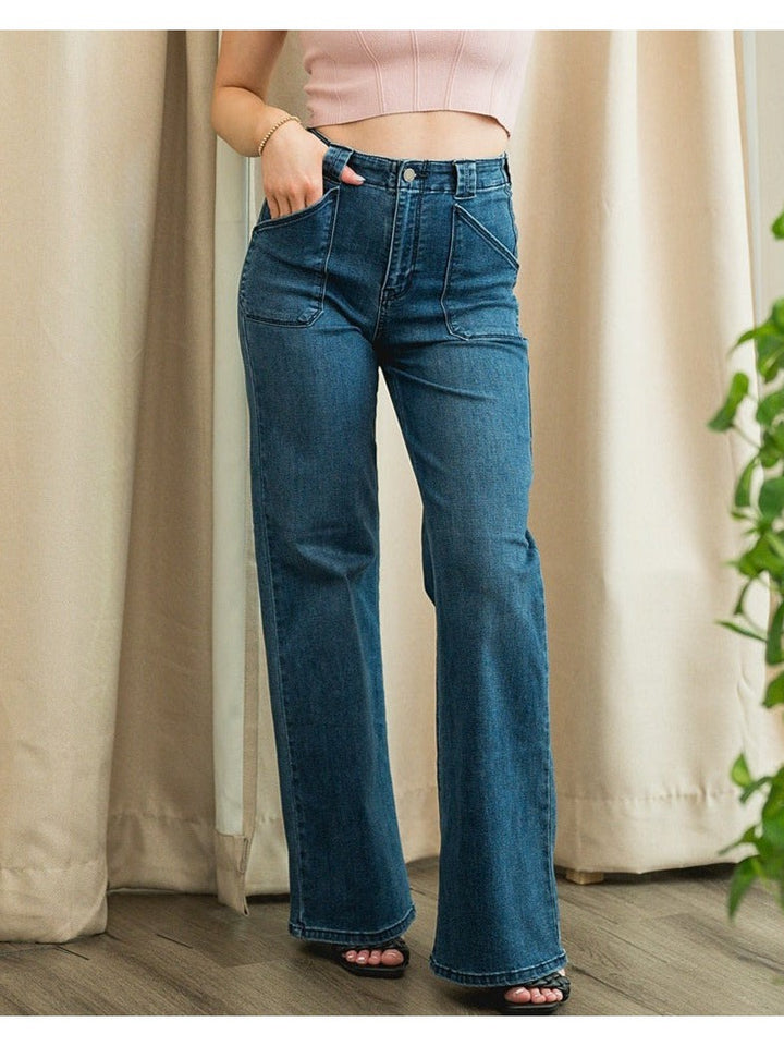 JBD Patch Pocket Wide Leg Jean