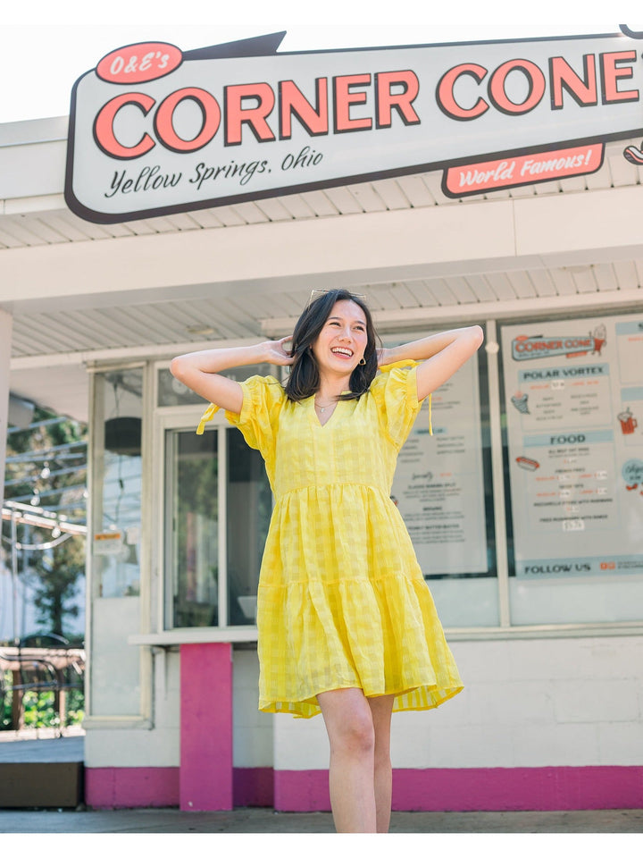 Sophie Tunic Dress in Yellow