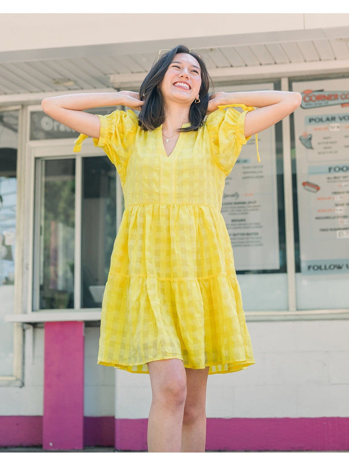 Sophie Tunic Dress in Yellow