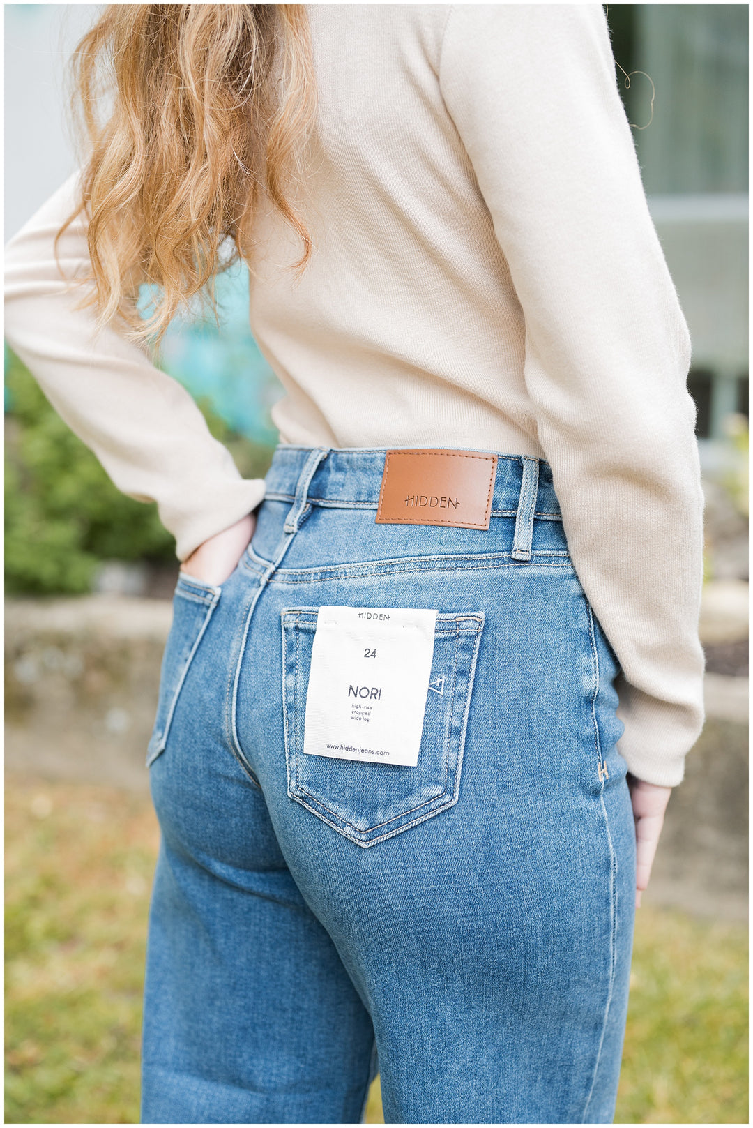 Nori High Waist Crop Wide Jean