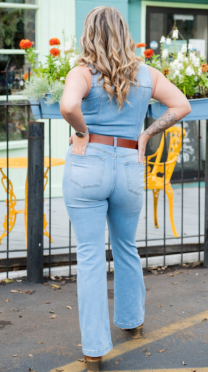 FlexFit Denim Jumpsuit