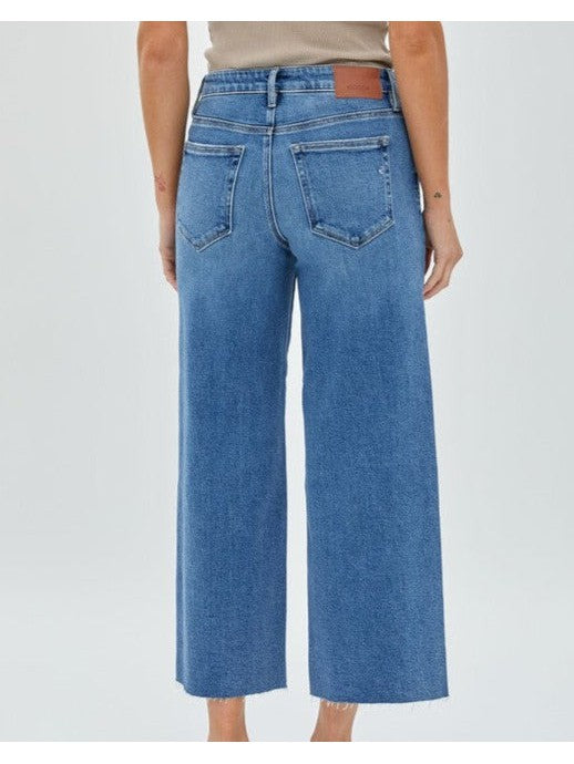 Nori High Waist Crop Wide Jean