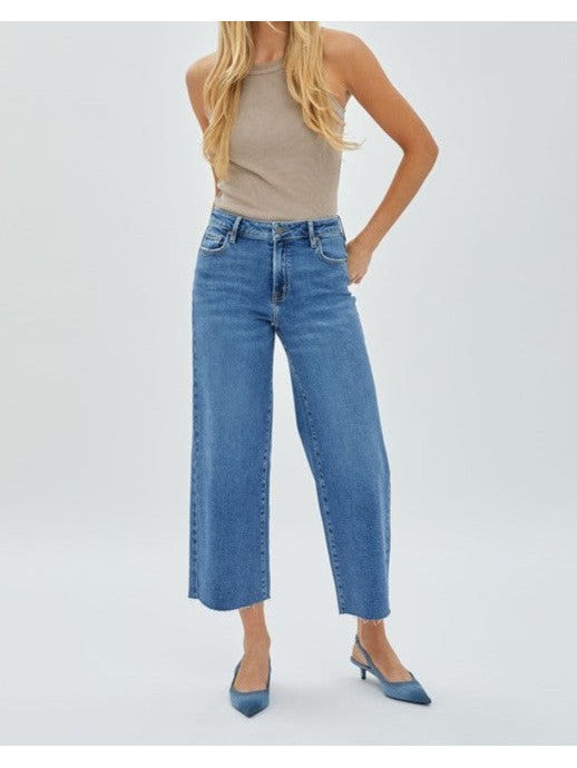 Nori High Waist Crop Wide Jean