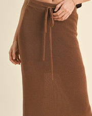 Knit Maxi Skirt- Coco