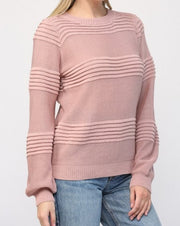 Dusty Rose Crewneck Sweater