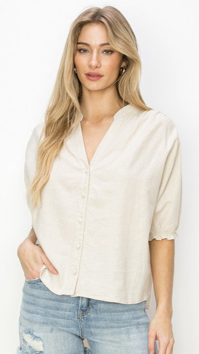 Airy Linen Relaxed Shirt