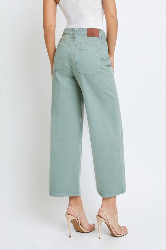 Nori High Waist Crop Jean Sage