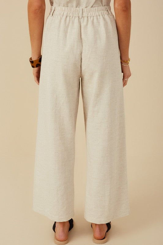 Sophisticated Stretch Linen Slacks