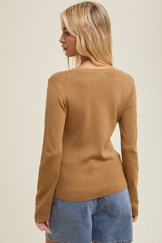 FeatherFlex Ribbed Knit- Toffee