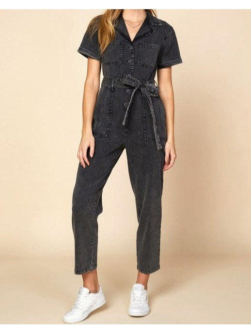 Kendall Utility Jumpsuit in Black