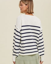 Nautical Stripe Pullover Sweater