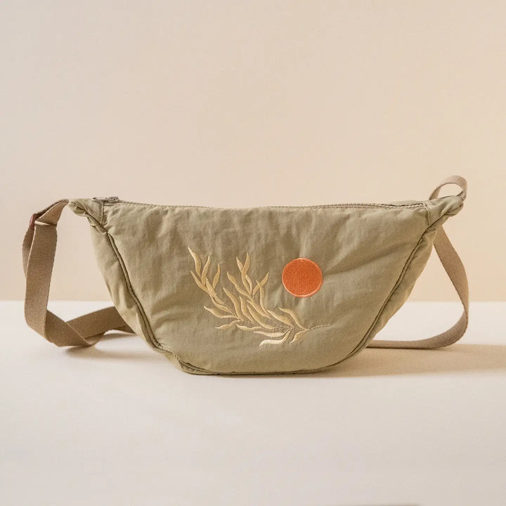 Nylon Sling Bag Eucalyptus