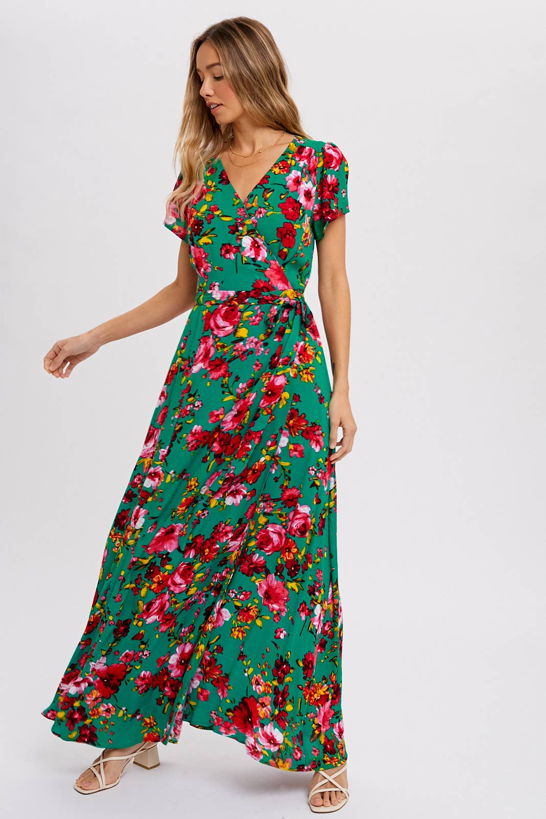 Floral Wrap Dress