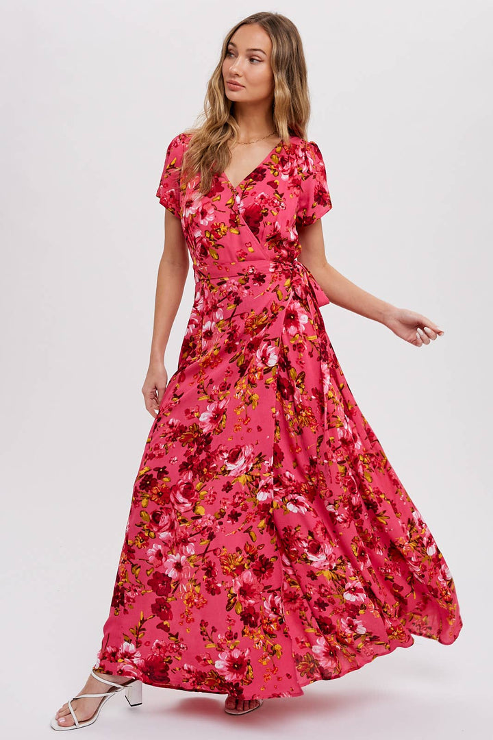 Floral Wrap Dress