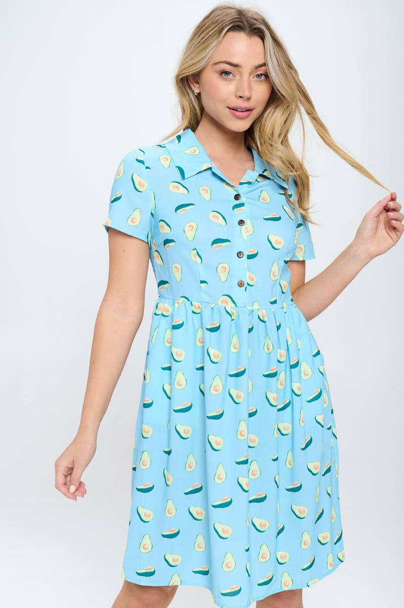 Avocado Print Dress