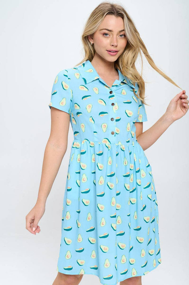 Avocado Print Dress