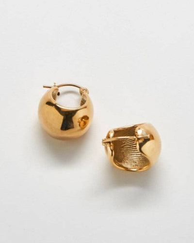 Gold Medium Mini Hoop Earrings - Delicate and Stylish