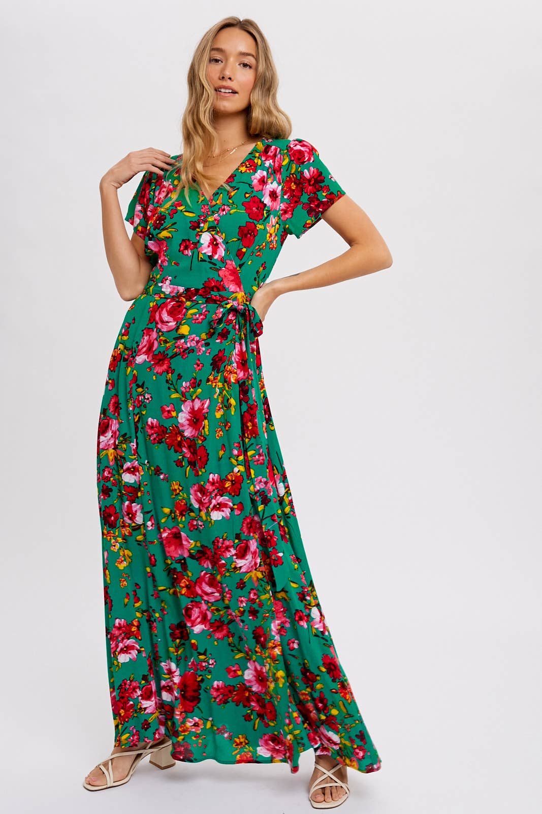 Floral Wrap Dress