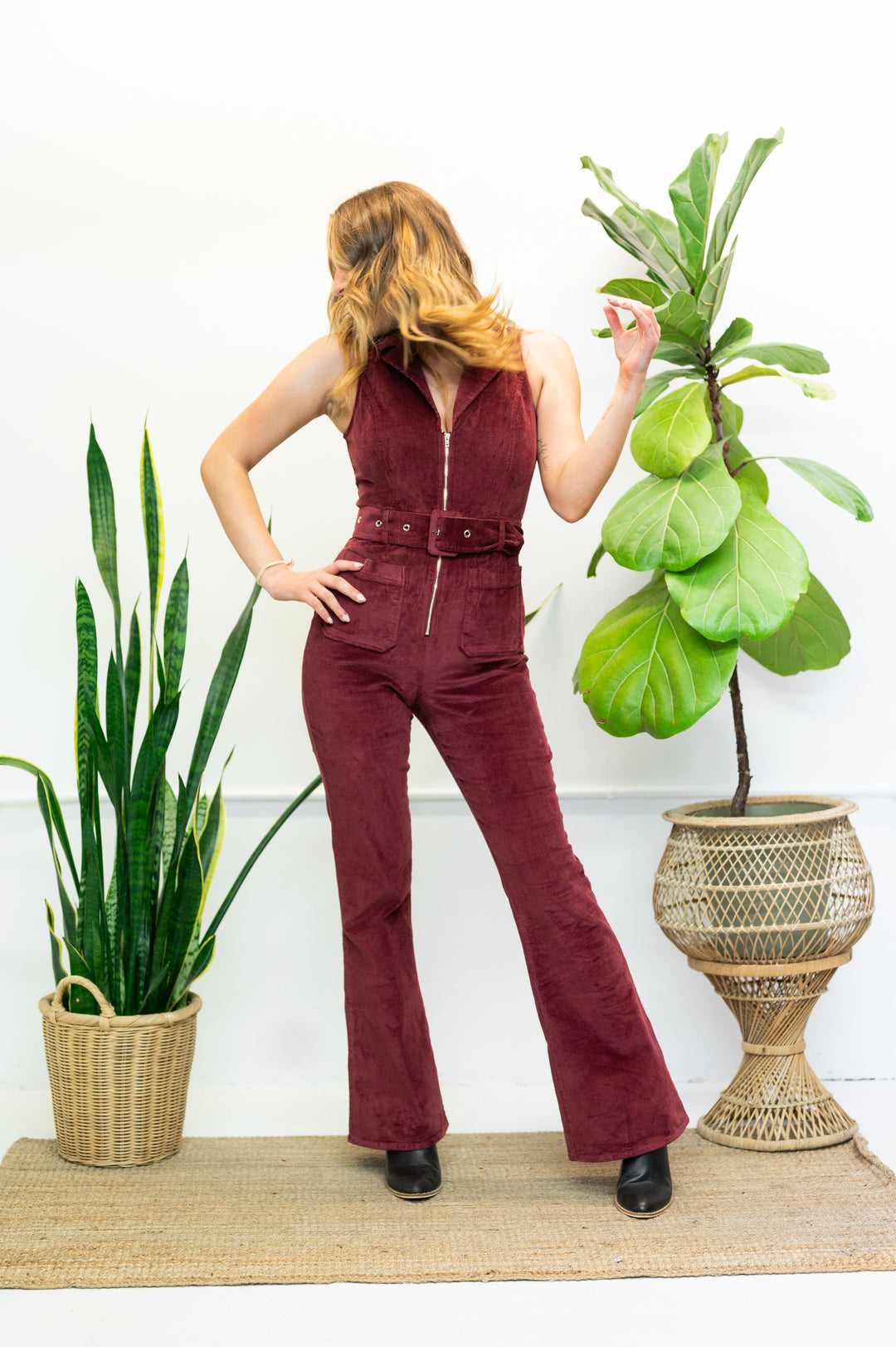 Crimson Harmony Jumpsuit